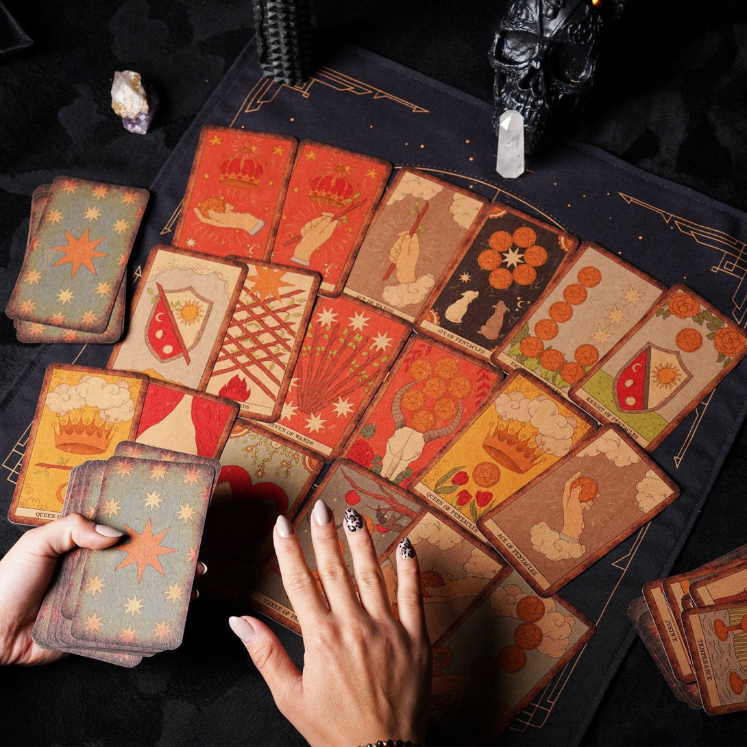 Moon Magic Vintage Tarot Deck - Dark Forest Tarot Cards
