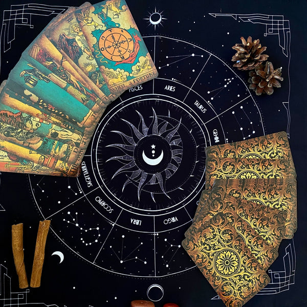 Tarot Cloth for spread - Dark Forest Tarot Cards