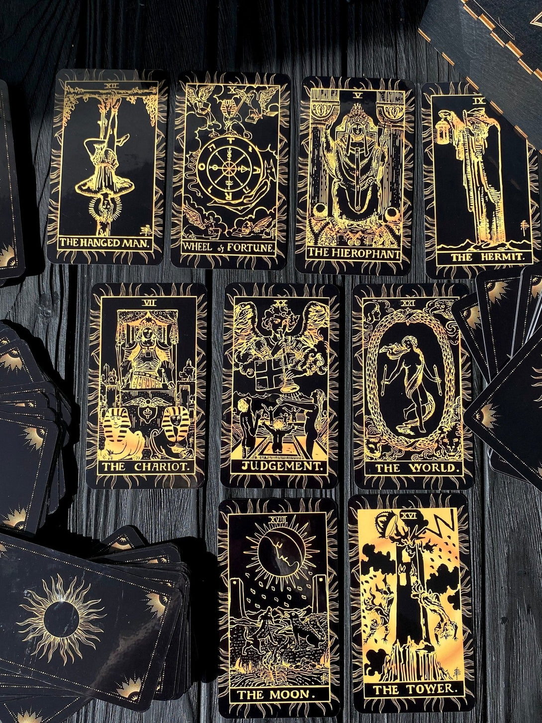 The Sun Tarot Deck - Dark Forest Tarot Cards