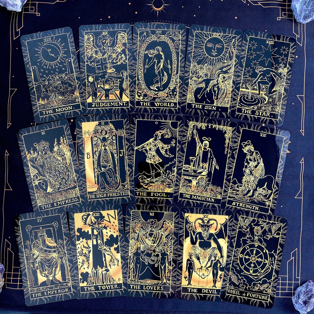 The Sun,Tarot deck - Dark Forest Tarot Cards