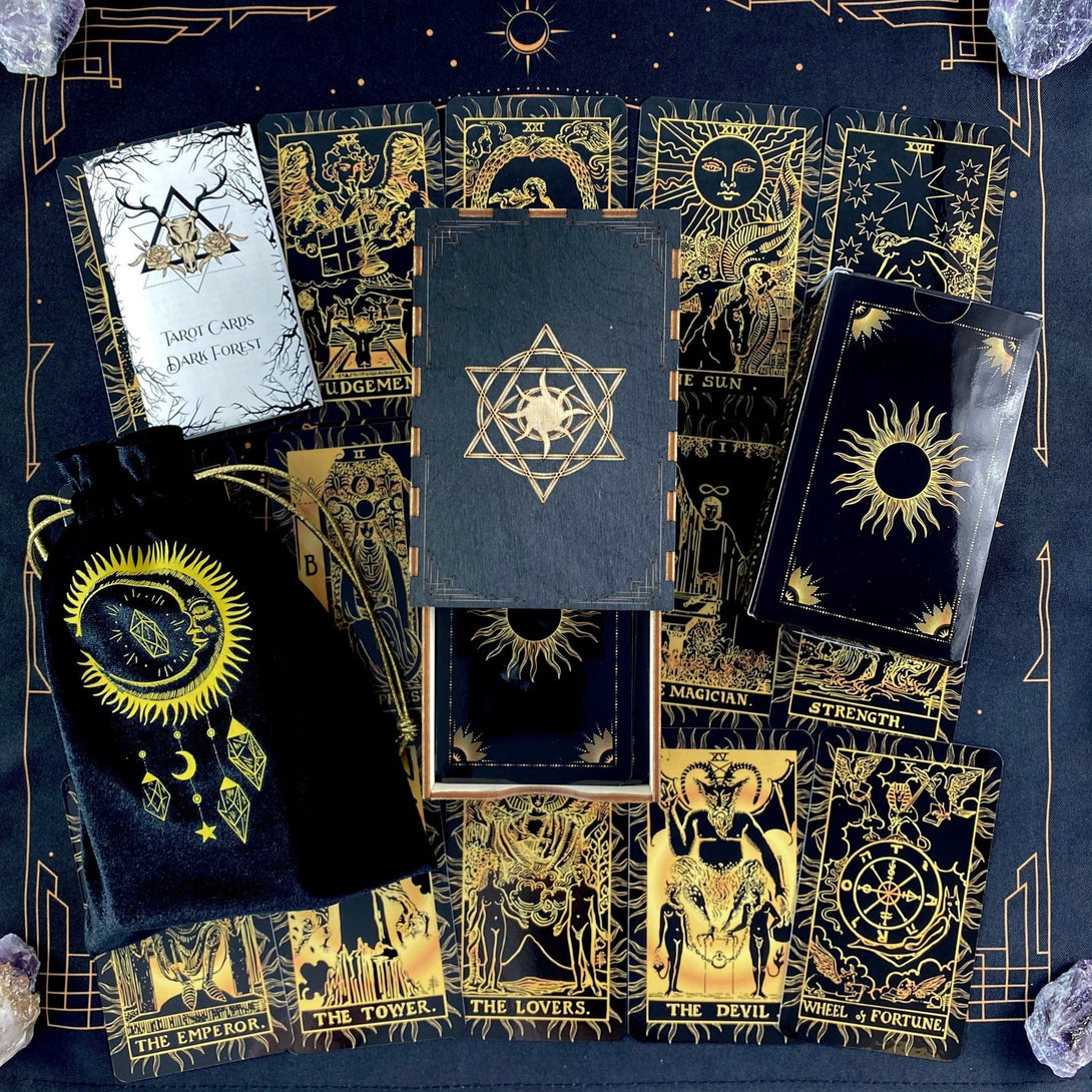 The Sun,Tarot deck - Dark Forest Tarot Cards